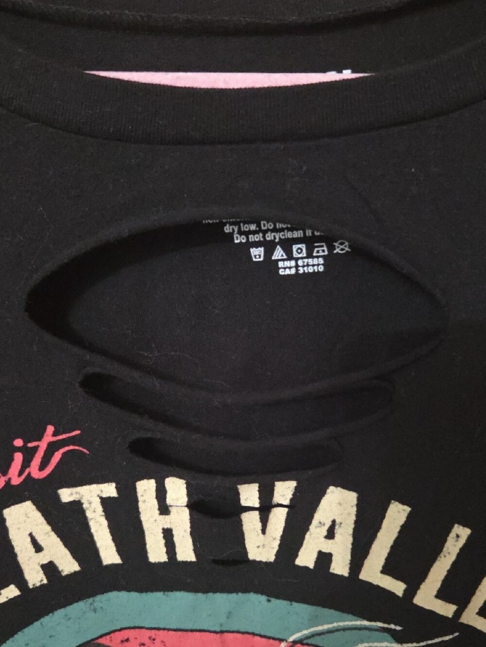 Torrid Black Graphic Tank Top with Multicolor Death Valley Print - Picture 2 of 6